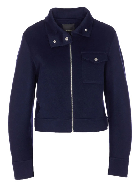  Pinko Zip-front Shirt Jacket - Blue 
