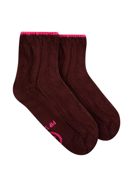  Pip Studio Cable-knit Socks - Red 