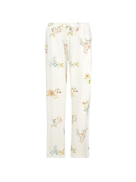  Pip Studio Drawstring Floral Trousers - White 