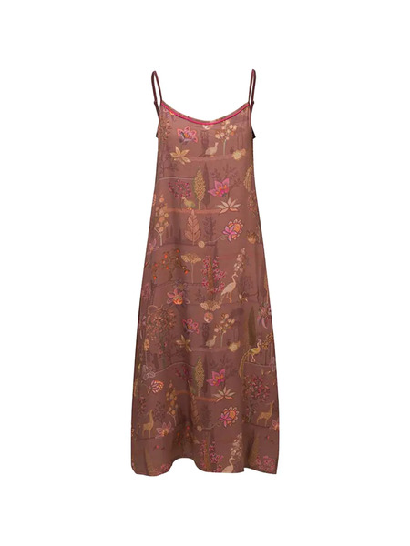  Pip Studio Floral Print Nightdress - Brown 