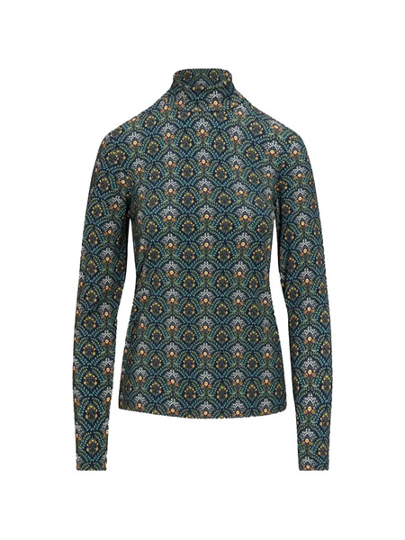  Pip Studio Patterned High-neck T-shirt - Green 