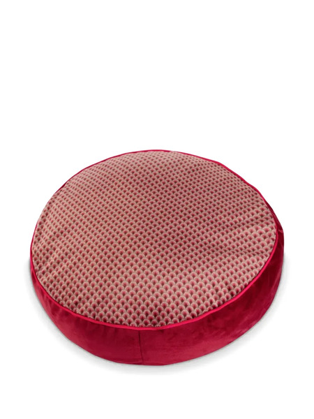  Pip Studio Patterned Round Cushion - Red 