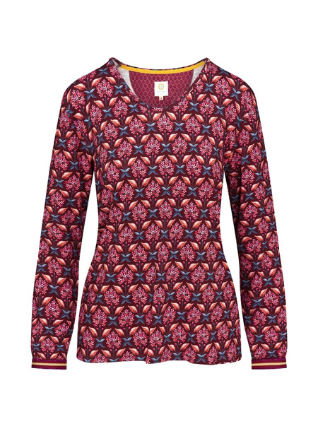  Pip Studio V-neck Long-sleeve Top - Red 