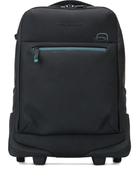  Piquadro Convertible Wheeled 15.6 Backpack - Black 