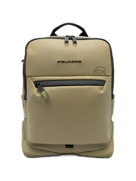  Piquadro Corner 2.0 Zip Backpack - Green 