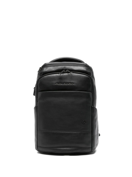  Piquadro Leather Backpack - Black 