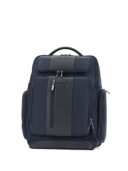  Piquadro Leather-trimmed Backpack - Blue 