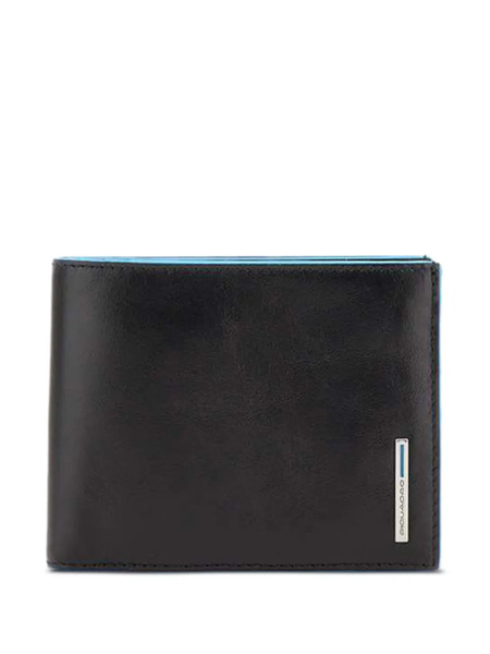 Piquadro Leather Wallet - Black 