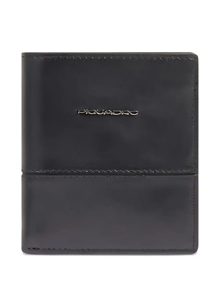  Piquadro Logo Cardholder Wallet - Black 