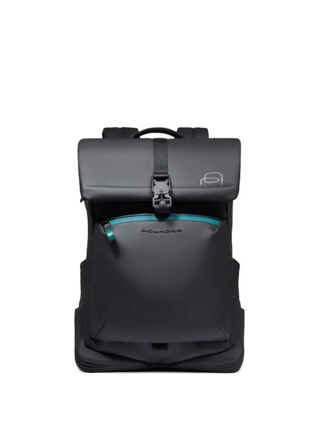  Piquadro Logo-embossed Backpack - Black 
