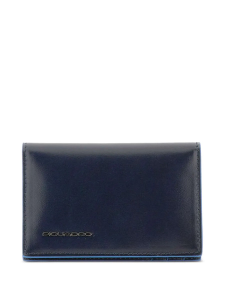  Piquadro Logo-embossed Leather Wallet - Blue 