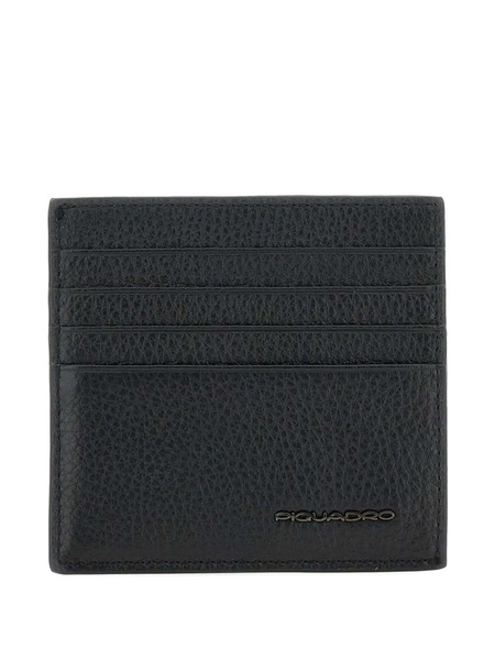  Piquadro Logo-plaque Cardholder - Black 