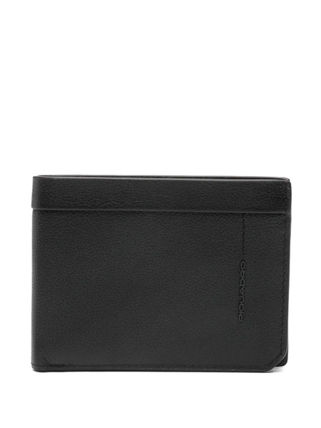  Piquadro Logo-plaque Wallet - Black 