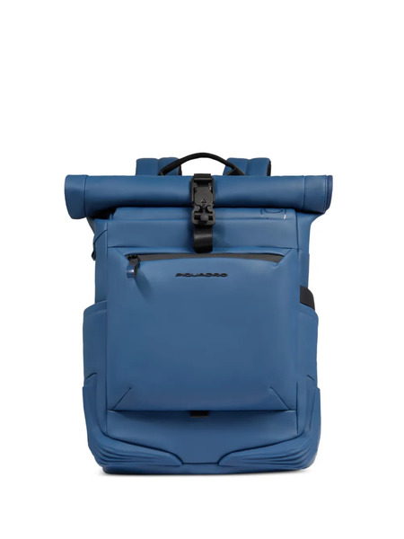  Piquadro Roll Top Backpack - Blue 