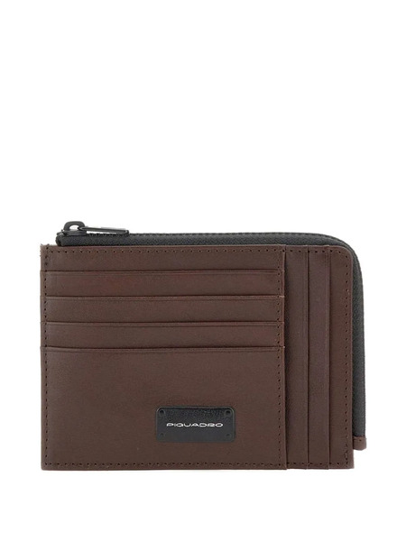  Piquadro Zip-around Card Holder - Brown 