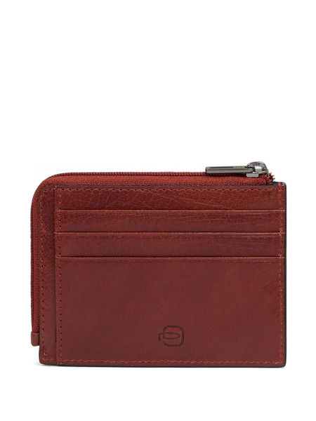  Piquadro Zip Cardholder - Brown 