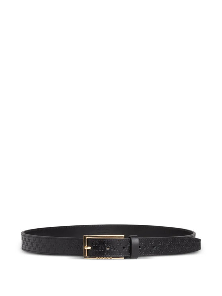  Place Of ëlms Logo-embossed Leather Belt - Black 