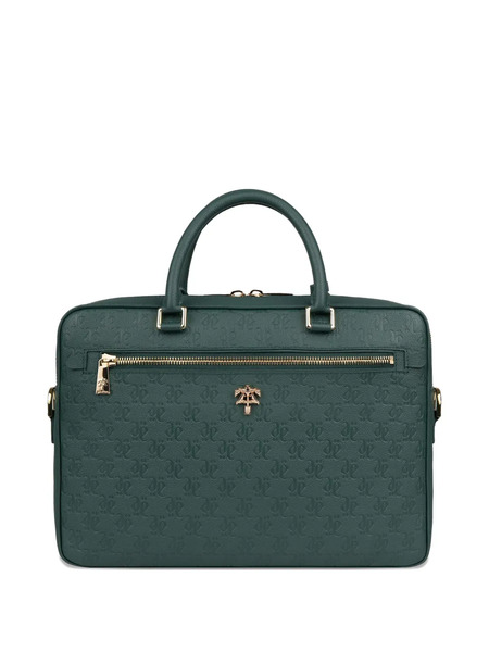  Place Of ëlms Monolink-debossed Leather Briefcase - Green 