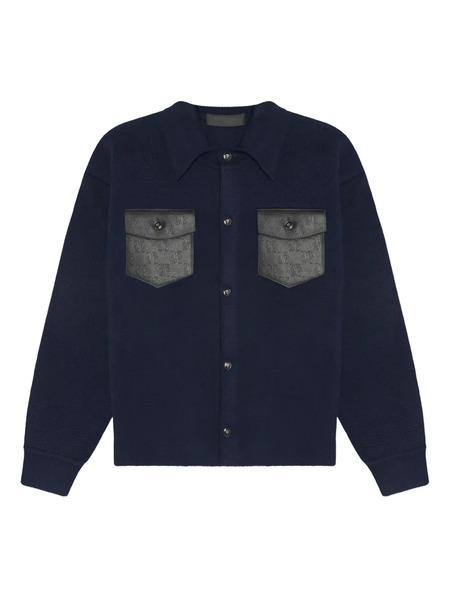  Place Of ëlms Monolink-detail Jacket - Blue 
