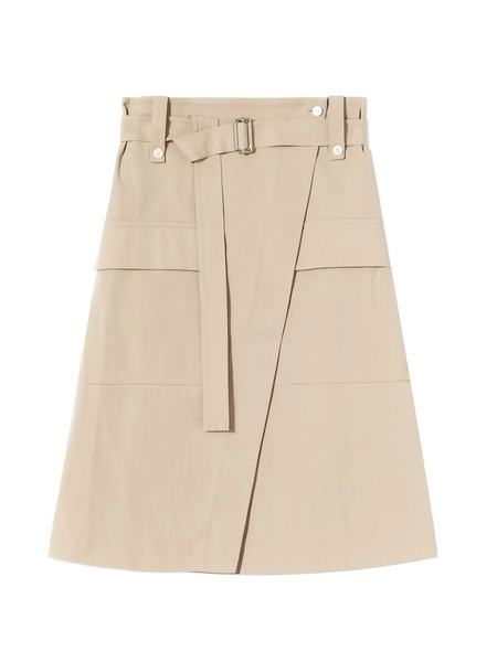  Plan C Belt Pocket Skirt - Neutrals 