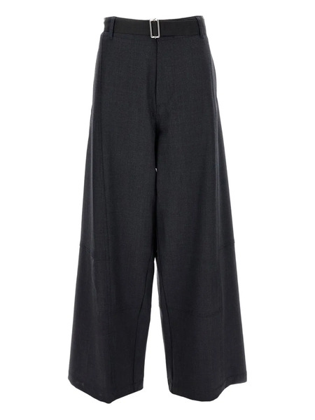  Plan C Belted Trousers - Grey 