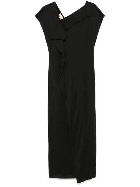  Plan C Cotton Maxi Dress - Black 