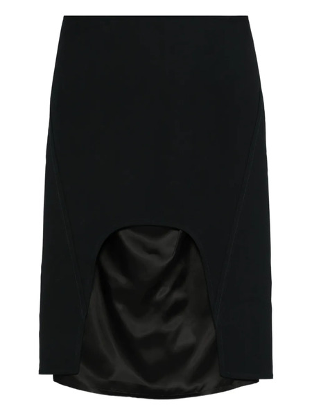  Plan C Cut-out Midi Skirt - Blue 