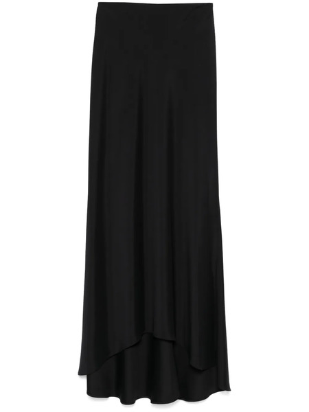  Plan C Demi-train Maxi Skirt - Black 