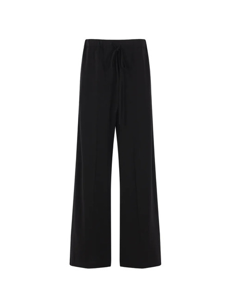  Plan C Drawstring Palazzo Pants - Black 