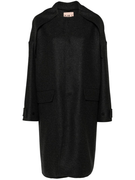  Plan C Felted Coat - Grey 