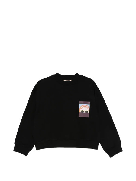  Plan C Graphic-print Sweatshirt - Black 