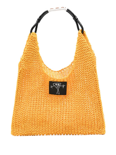  Plan C Knitted Tote Bag - Yellow 