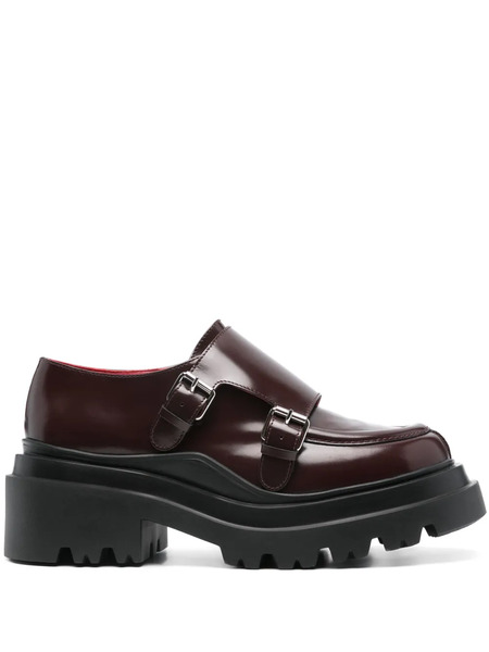  Plan C Leather Loafers - Brown 