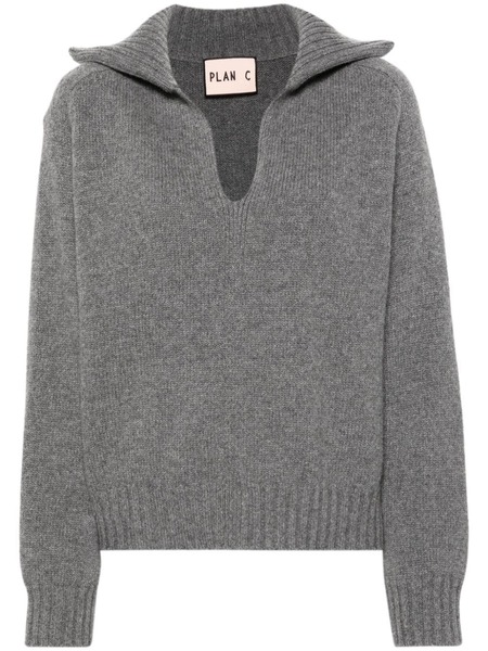  Plan C Mélange Sweater - Grey 