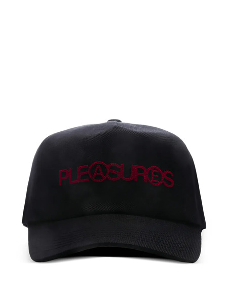  Pleasures Embroidered Snapback Cap - Black 