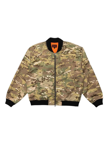  Pleasures Gem Camo Bomber Jacket - Green 