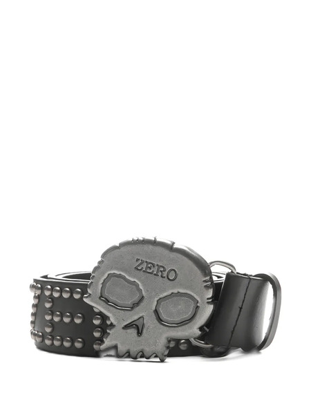  Pleasures Studded Skull Buckle Belt - Black 