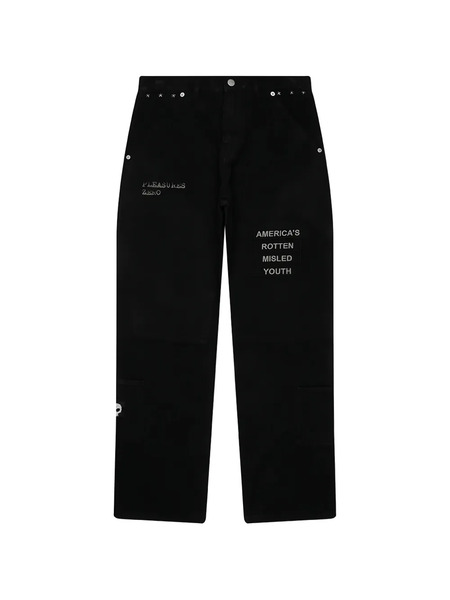  Pleasures Zero Work Embroidered Trousers - Black 