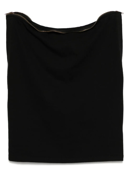  P.l.n. Zip-embellished Tank Top - Black 