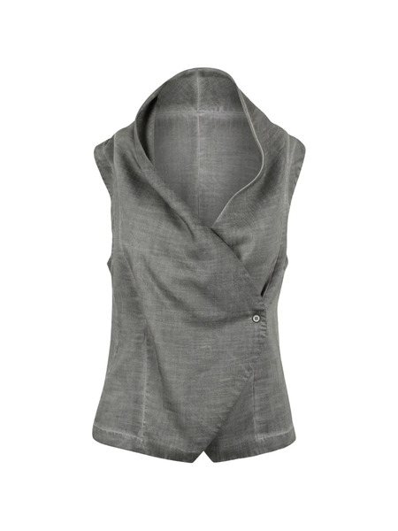  Ploumanach Collared Sleeveless Waistcoat - Grey 