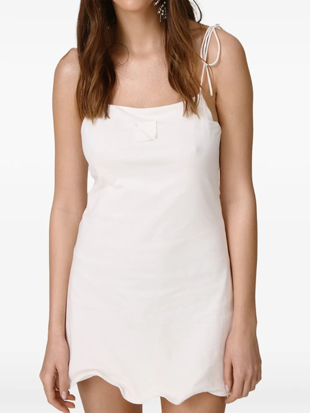  Pnk Tie-strap Mini Dress - White 