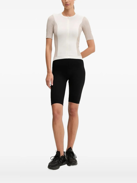  Poc Zip-front Panelled T-shirt - Neutrals 