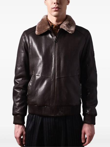  Poche Paris Aviator-style Jacket - Brown 