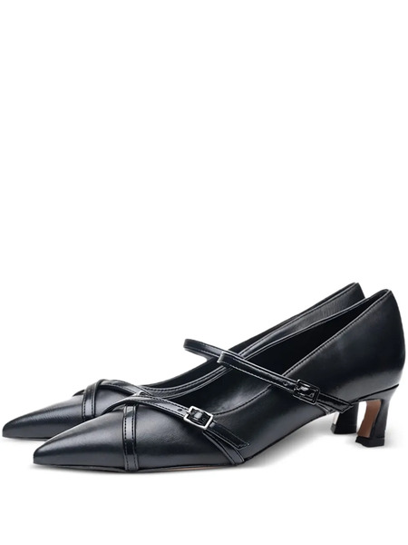  Poche Paris Buckle-strap Pumps - Black 