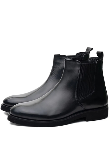  Poche Paris Elasticated Ankle Boots - Black 