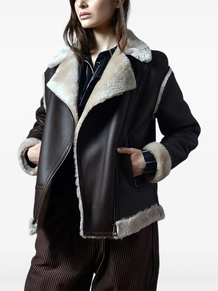  Poche Paris Faux-fur Jacket - Brown 