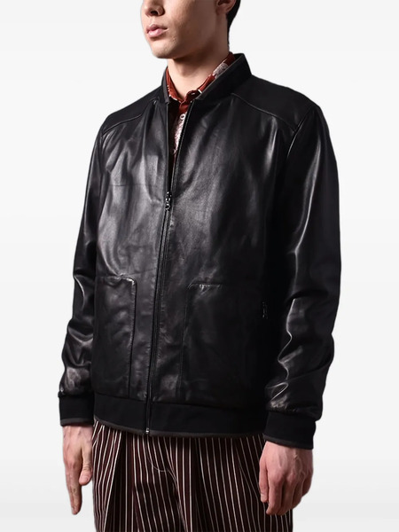  Poche Paris Leather Jacket - Black 