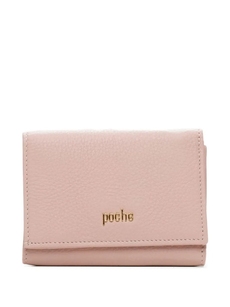  Poche Paris Leather Trifold Wallet - Pink 