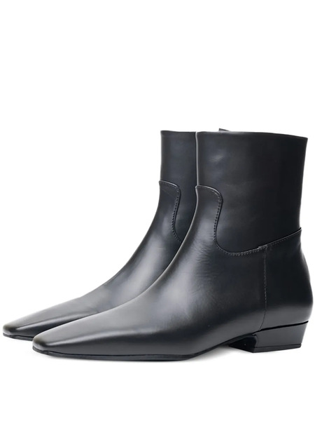 Poche Paris Square-toe Boots - Black 