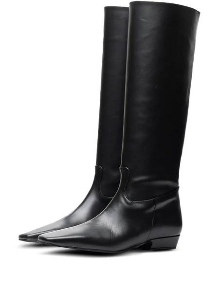  Poche Paris Square-toe Boots - Black 